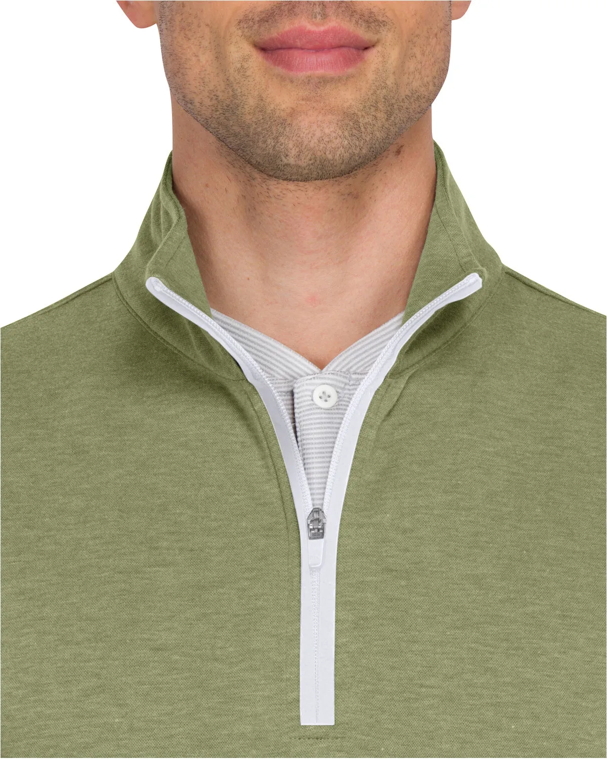 Half Zip Golf Pullover with Pockets