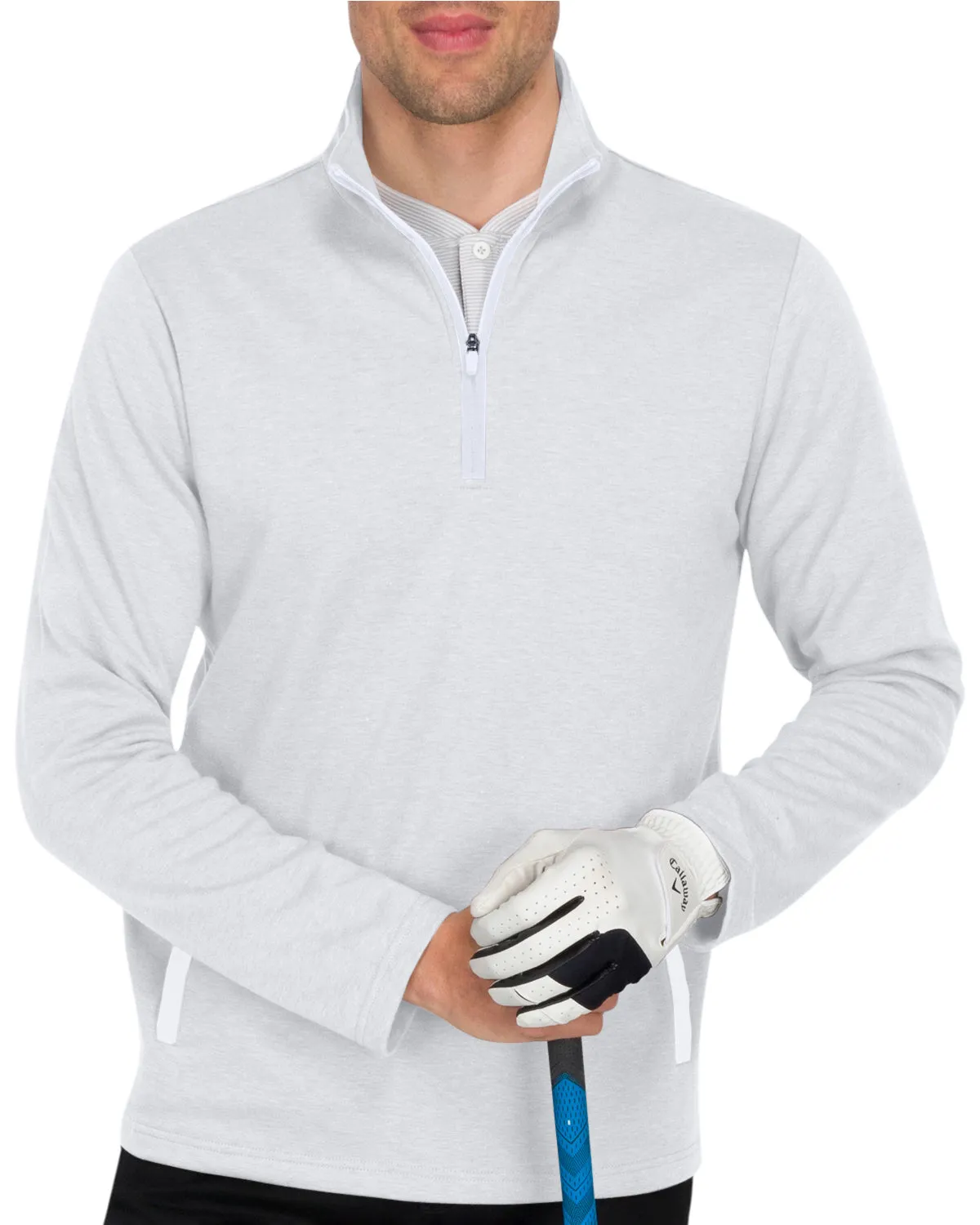 Half Zip Golf Pullover with Pockets
