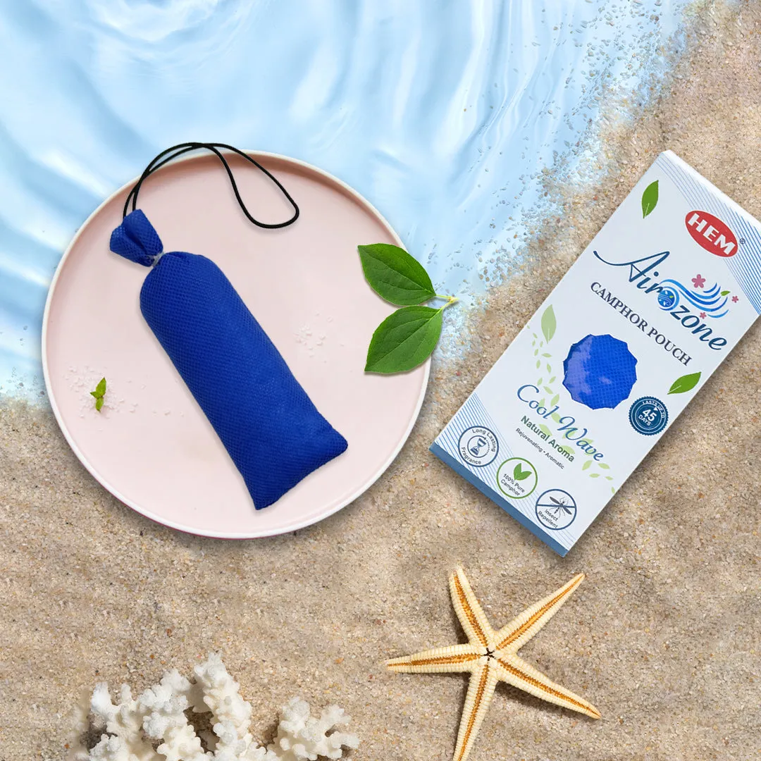 HEM Cool Wave Camphor Pouch Pack of 2 (60g Each)
