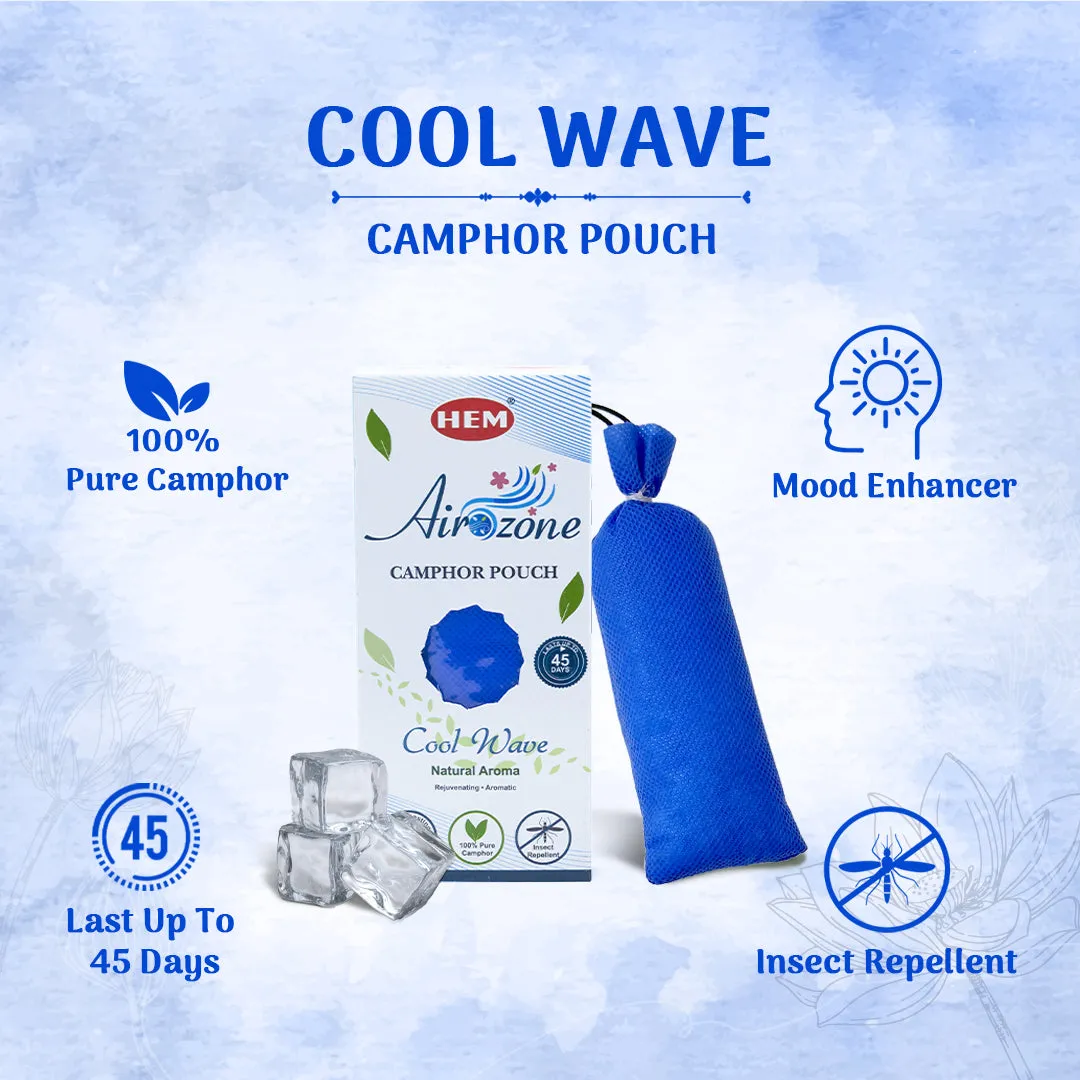 HEM Cool Wave Camphor Pouch Pack of 2 (60g Each)