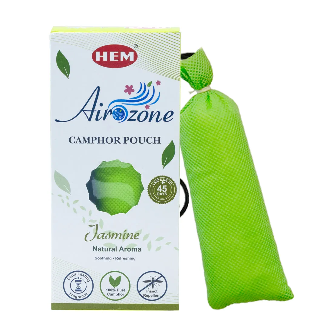 HEM Jasmine Camphor Pouch Pack of 2 (60g Each)