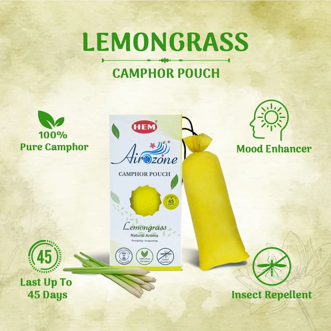 HEM Lemongrass Camphor Pouch Pack of 2 (60g Each)