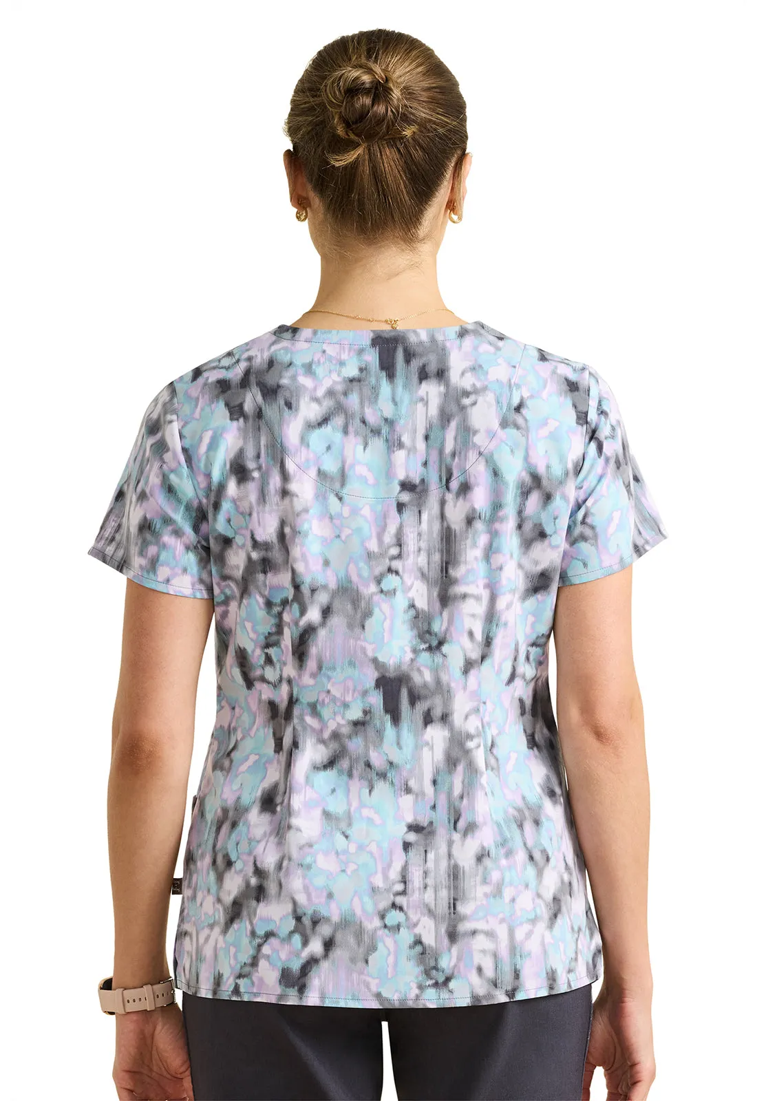 HH Purple Label Amanda Print Top Color Flow