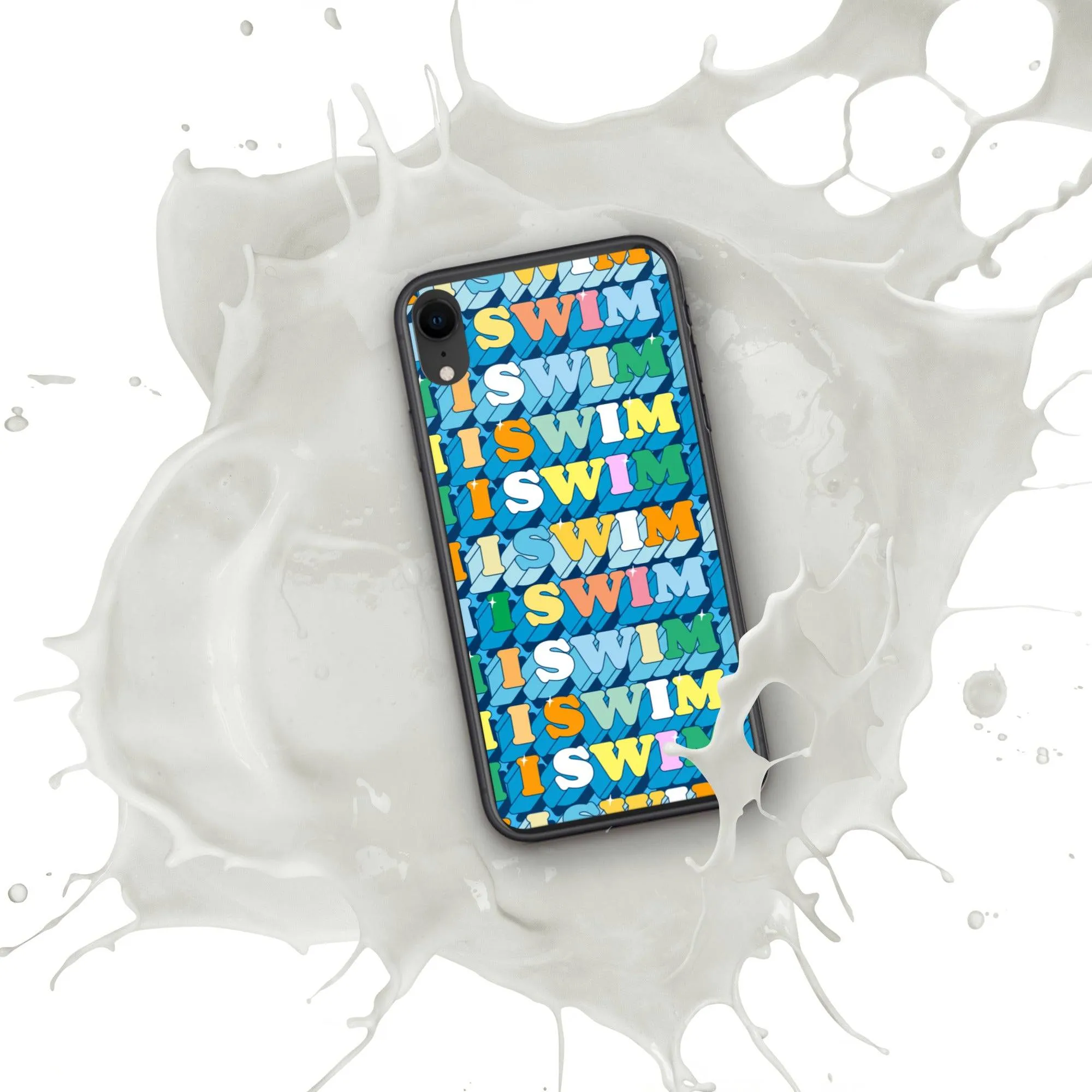 I Swim 70s Pattern iPhone® Case