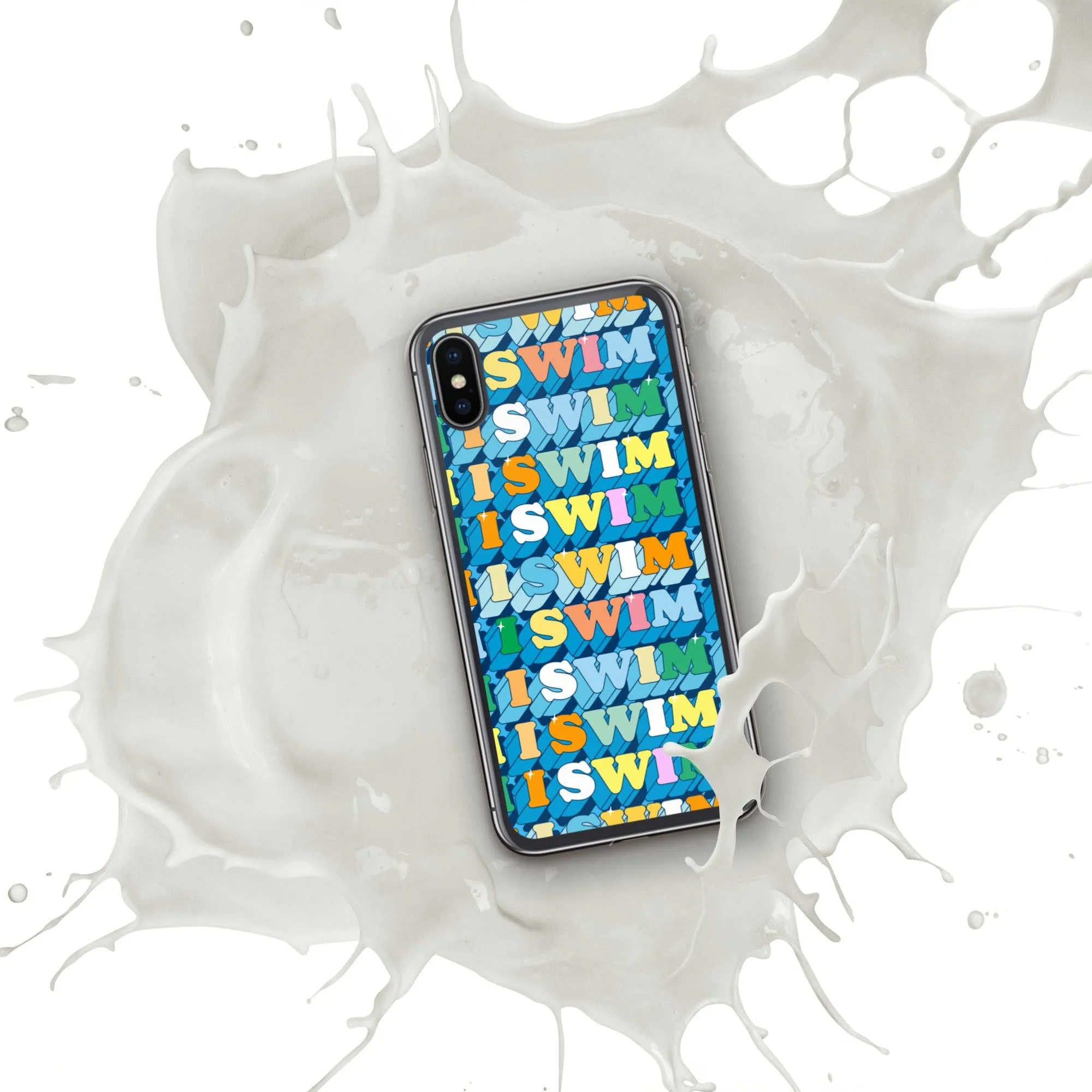 I Swim 70s Pattern iPhone® Case