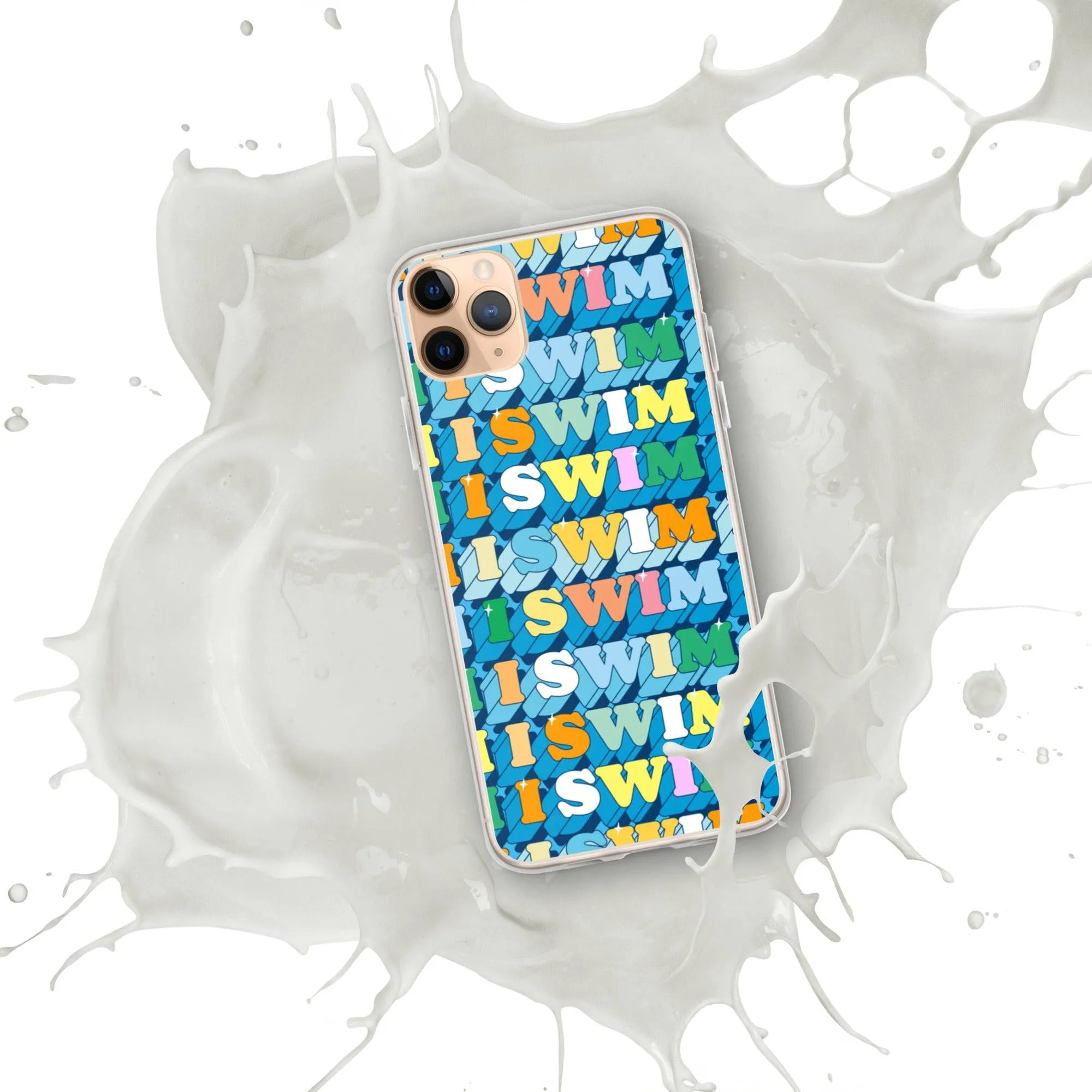 I Swim 70s Pattern iPhone® Case