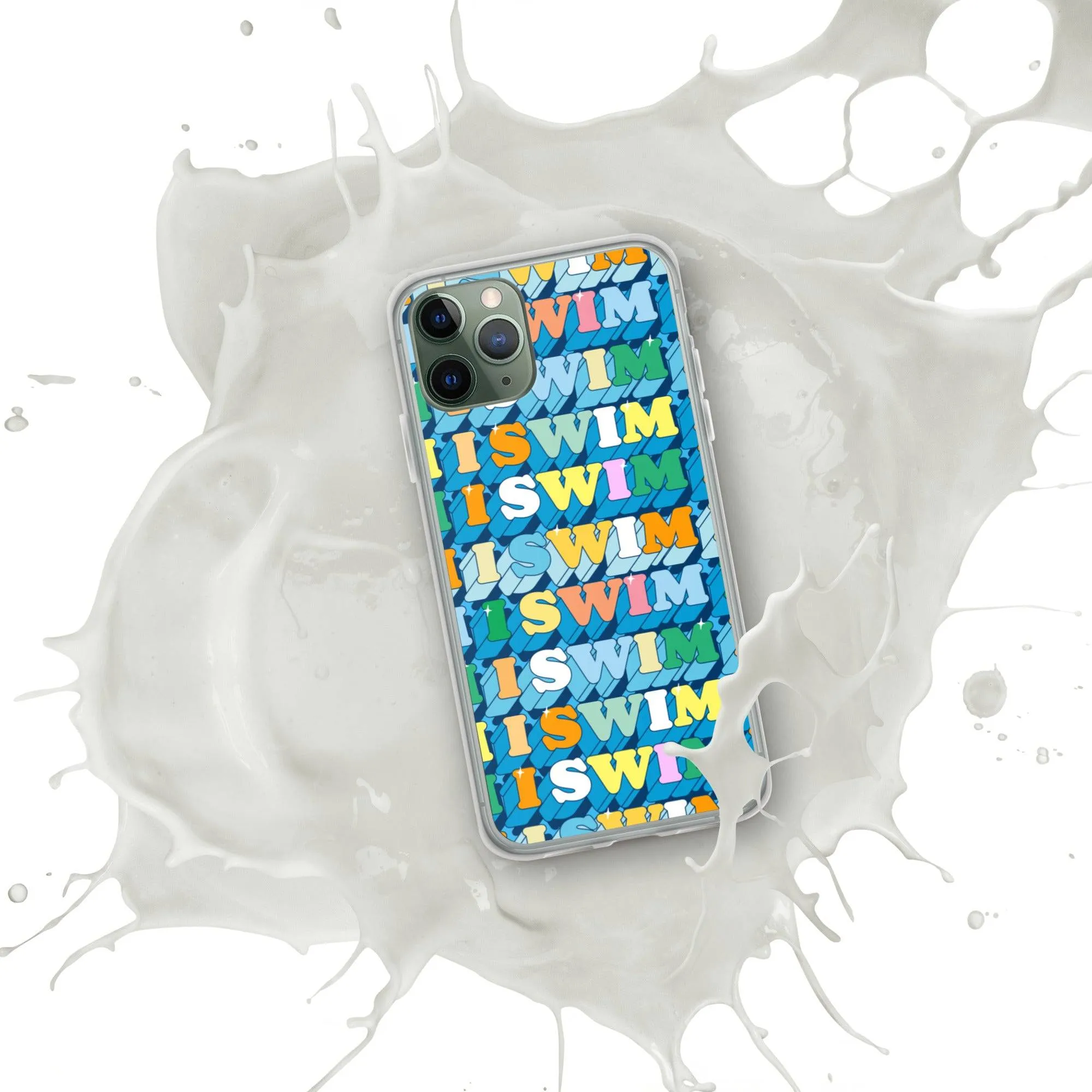 I Swim 70s Pattern iPhone® Case
