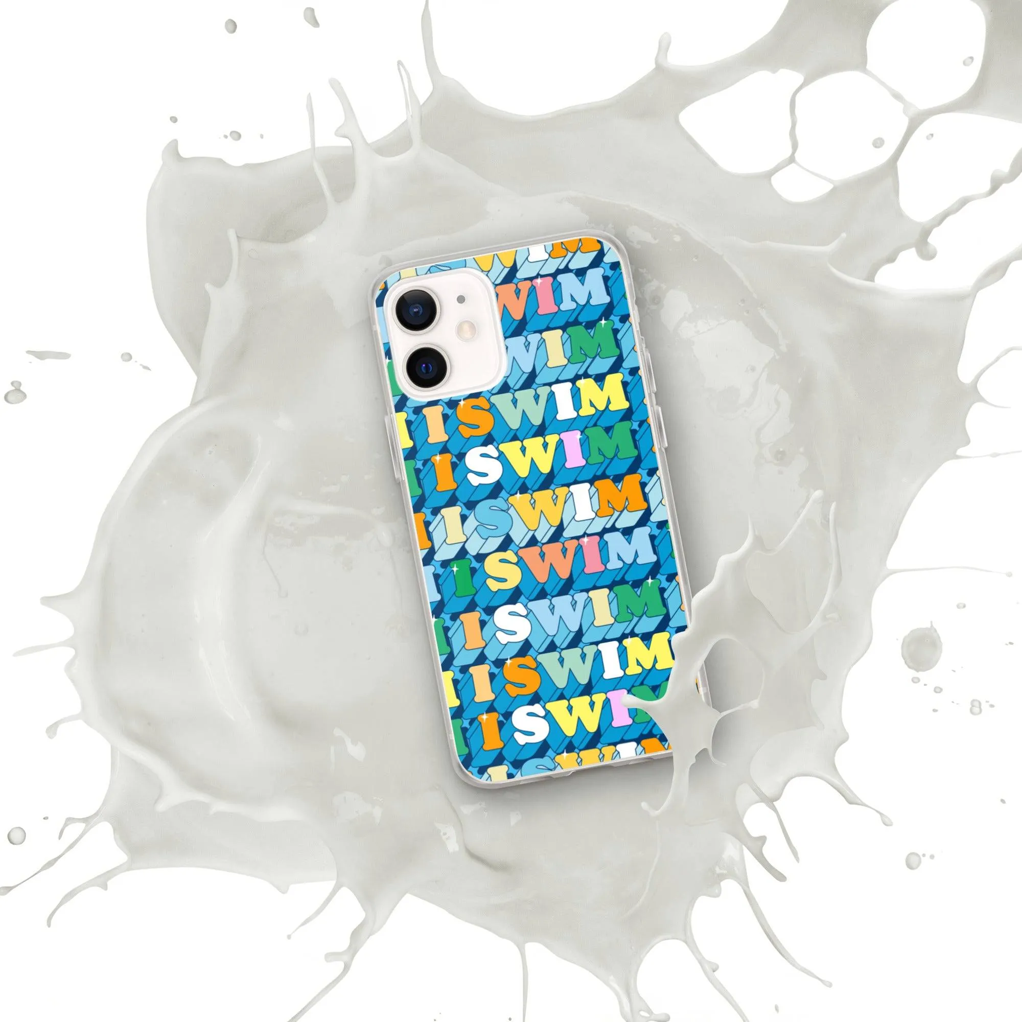 I Swim 70s Pattern iPhone® Case