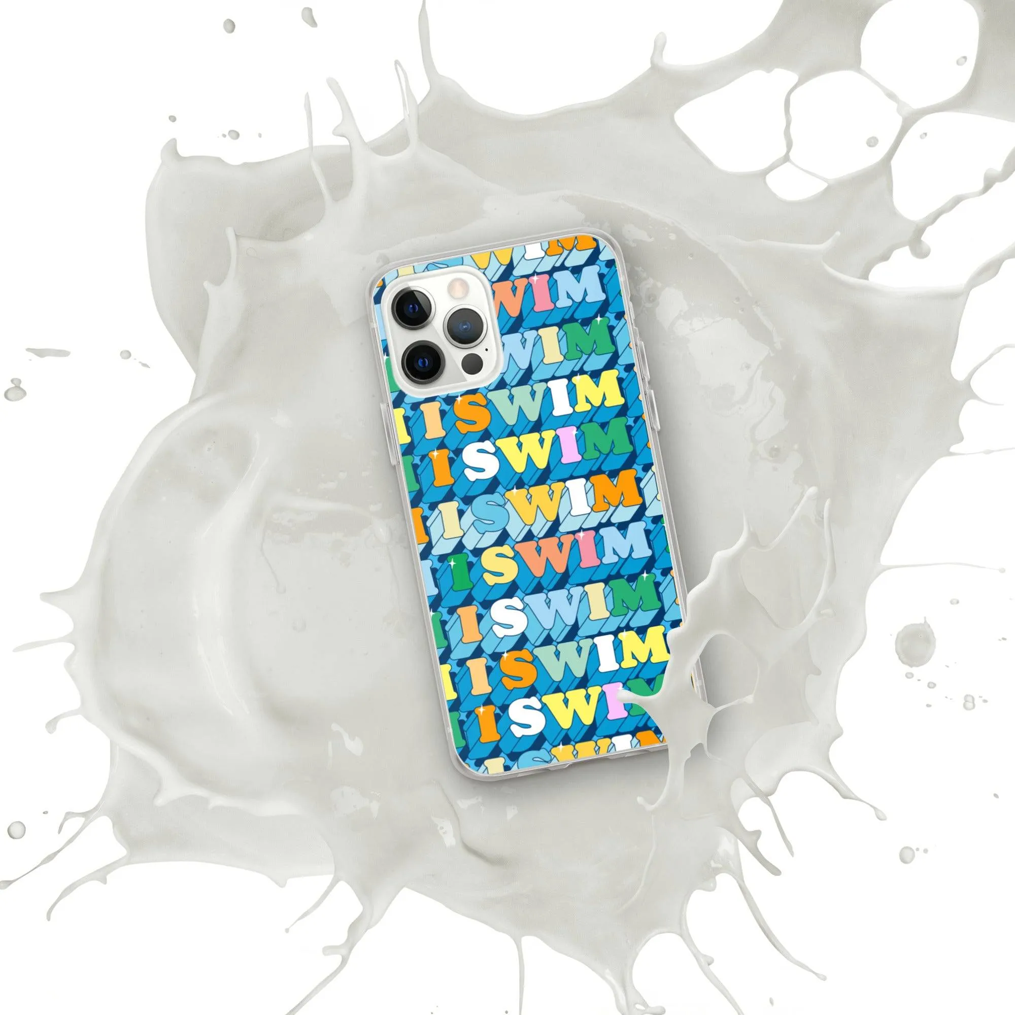 I Swim 70s Pattern iPhone® Case