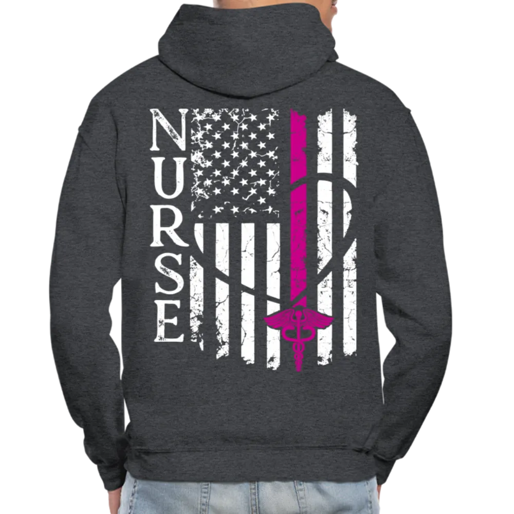 Julie RN Nurse Flag Gildan Heavy Blend Adult Hoodie