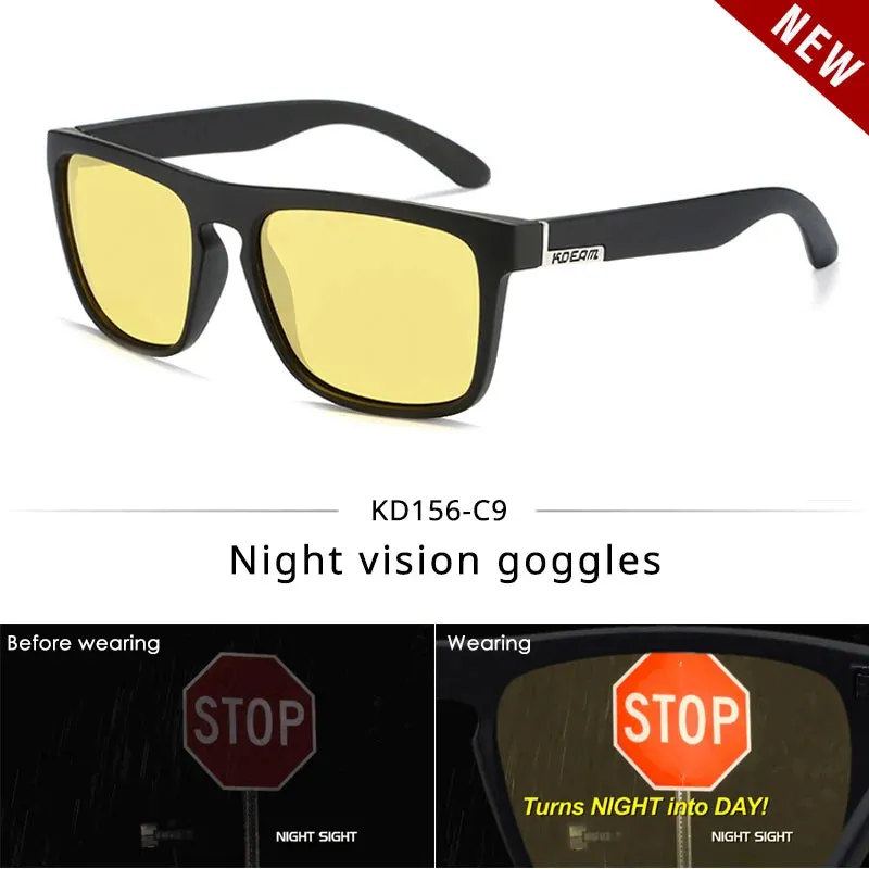 KDEAM Guy's Polarized Sunglasses with Night Sight
