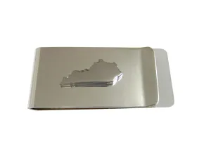 Kentucky State Map Shape Money Clip