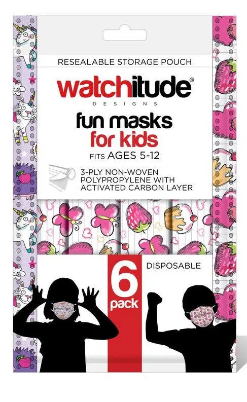 Kids Disposable Masks - Butterfly Picnic / Club Unicorn