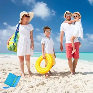 Kids' Mesh Beach Bag - Spacious Toy Organizer for Beach Trips, Pool Days & Bathtime Fun | Holds Shells, Towels & Bath Toys