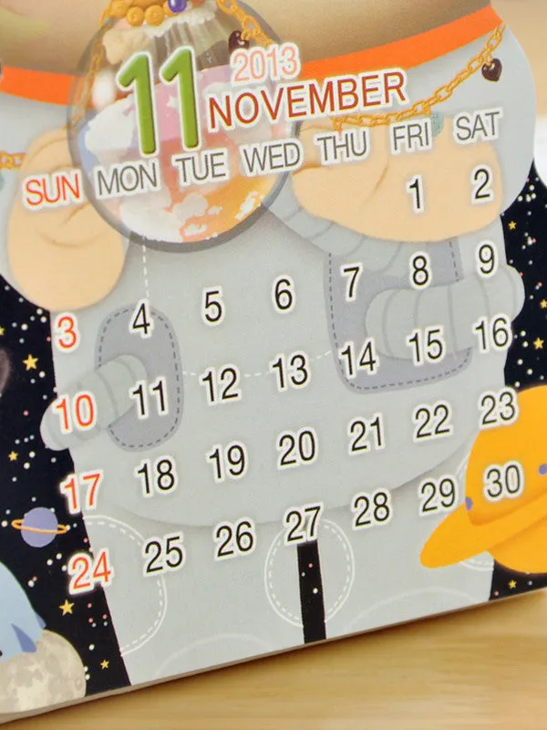 Korean princess cat desk calendar 2013