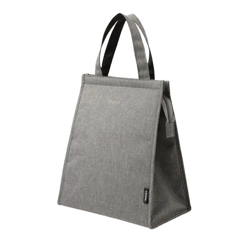 L Size Lunch Bag Thermal Insulated Box Bento Pouch Food Tote Work School Picnic