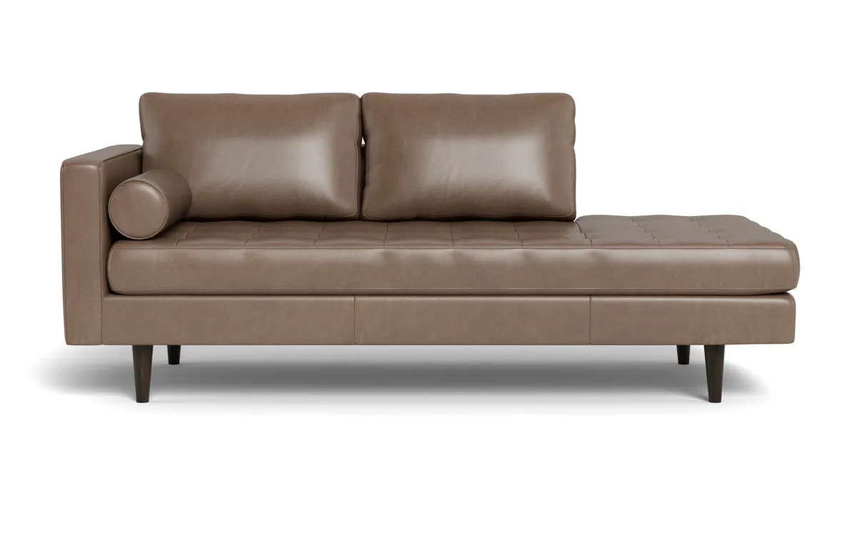 Ladybird 82" Leather LAF Stand Alone Chaise