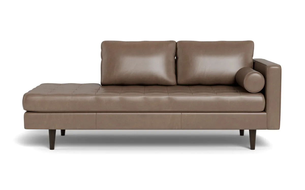 Ladybird 82" Leather RAF Stand Alone Chaise