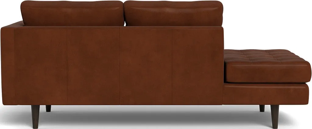 Ladybird 82" Leather RAF Stand Alone Chaise