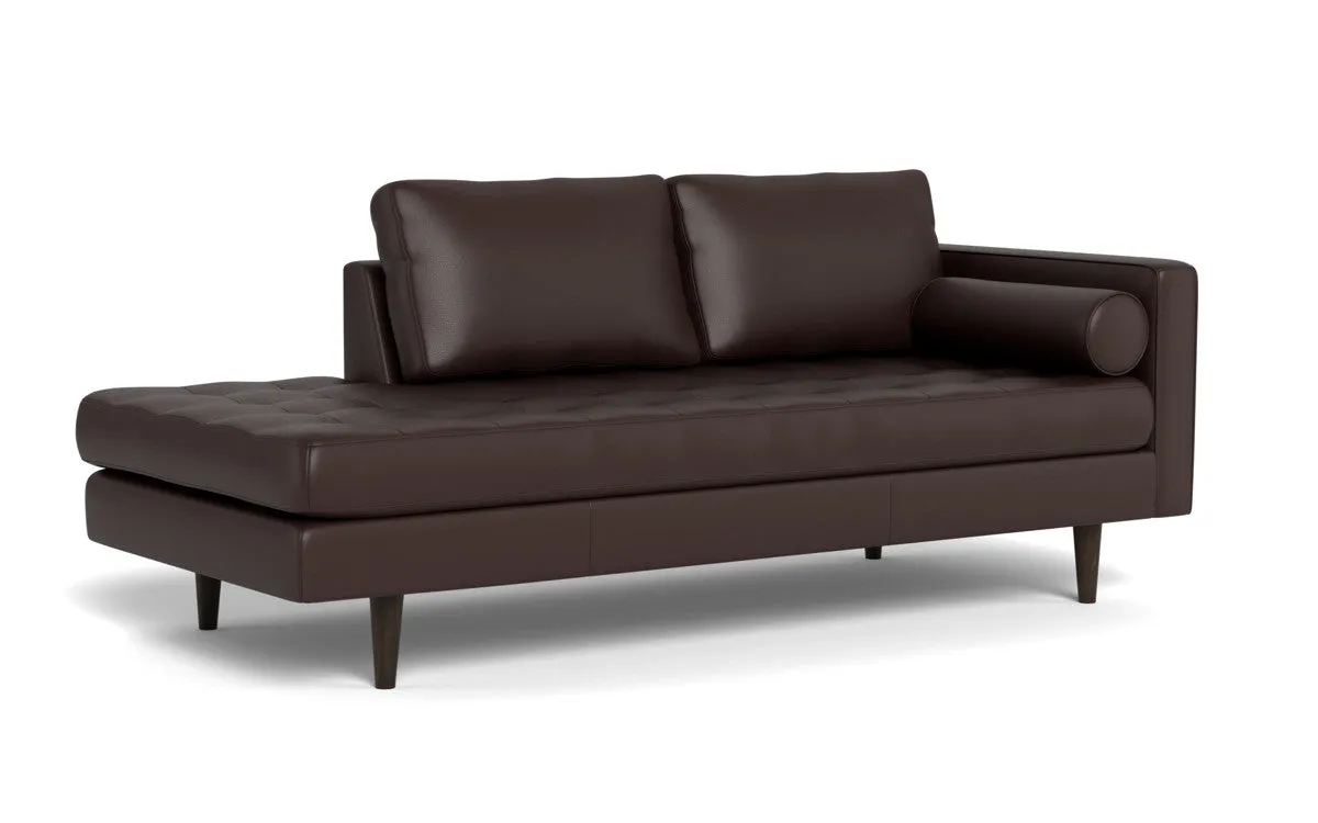 Ladybird 82" Leather RAF Stand Alone Chaise