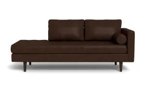 Ladybird 82" Leather RAF Stand Alone Chaise