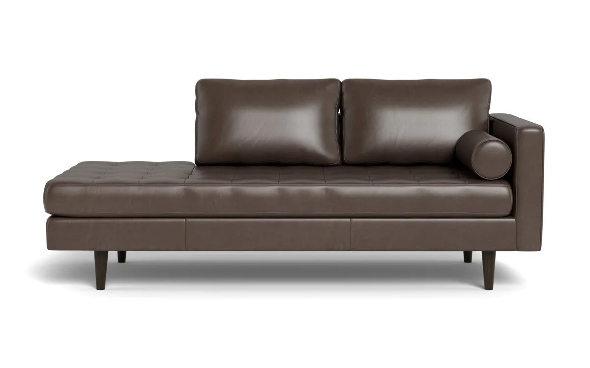 Ladybird 82" Leather RAF Stand Alone Chaise