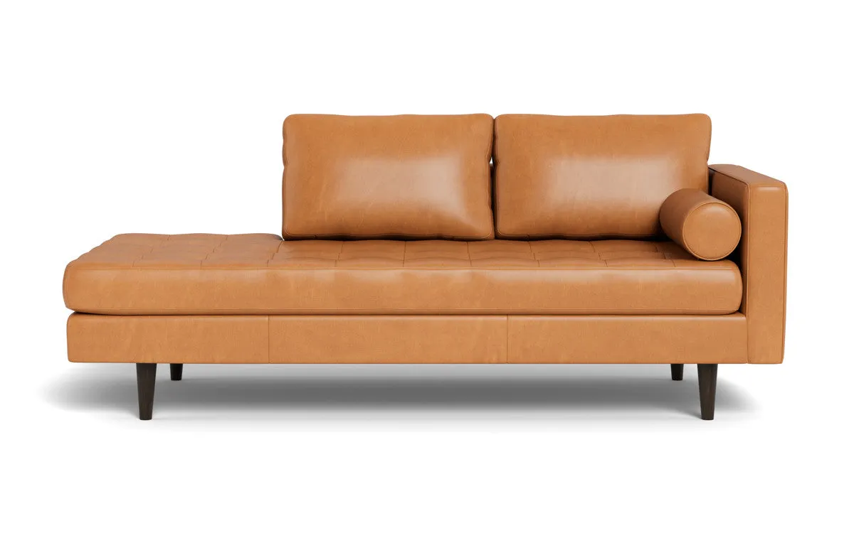 Ladybird 82" Leather RAF Stand Alone Chaise