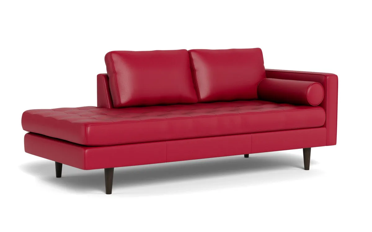 Ladybird 82" Leather RAF Stand Alone Chaise