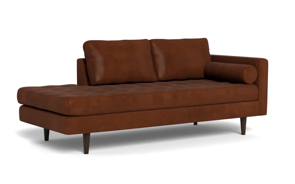 Ladybird 82" Leather RAF Stand Alone Chaise