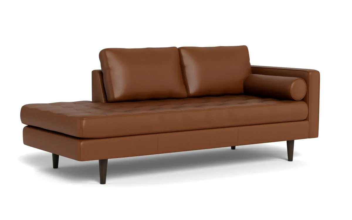 Ladybird 82" Leather RAF Stand Alone Chaise