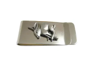 Leaping Hare Rabbit Money Clip
