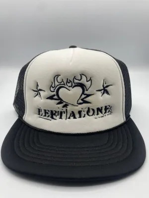 Left Alone "Heart Logo" Embroidered Trucker Hat