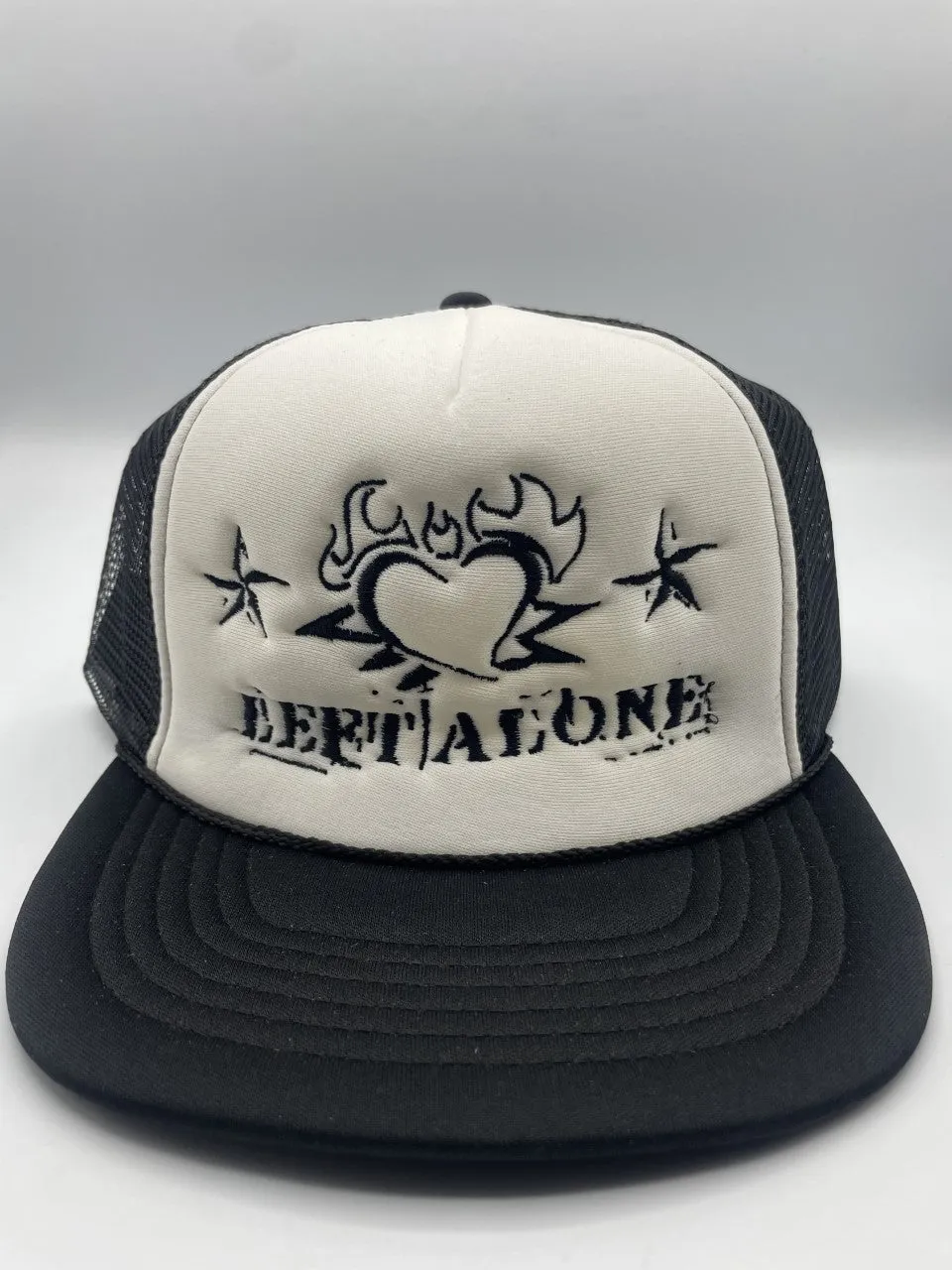 Left Alone "Heart Logo" Embroidered Trucker Hat
