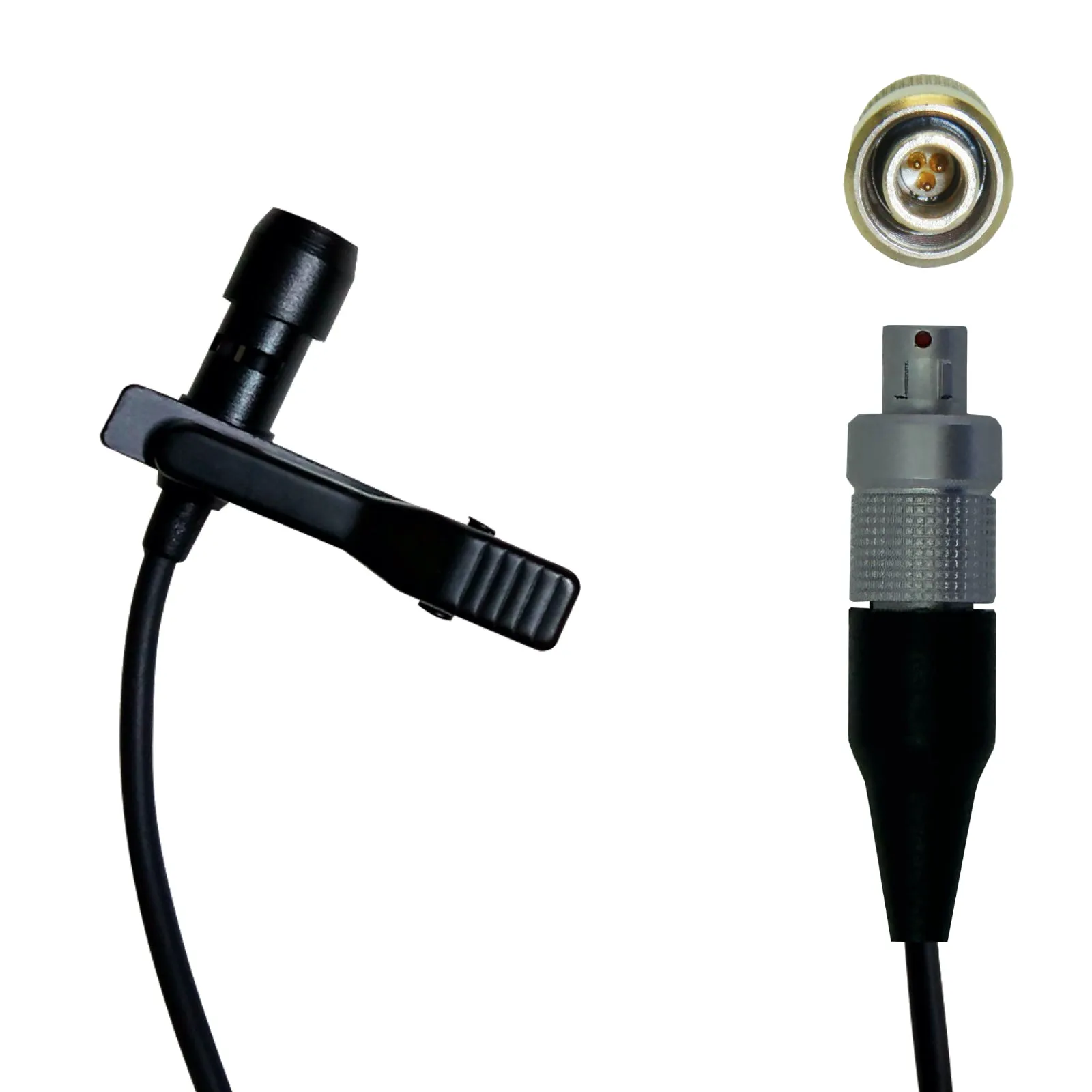 Lemo 3 Pin Lavaliere Lapel Microphone for Sennheiser / Shure / WisyCom / Zaxcom Wireless Body Pack Radio Transmitter
