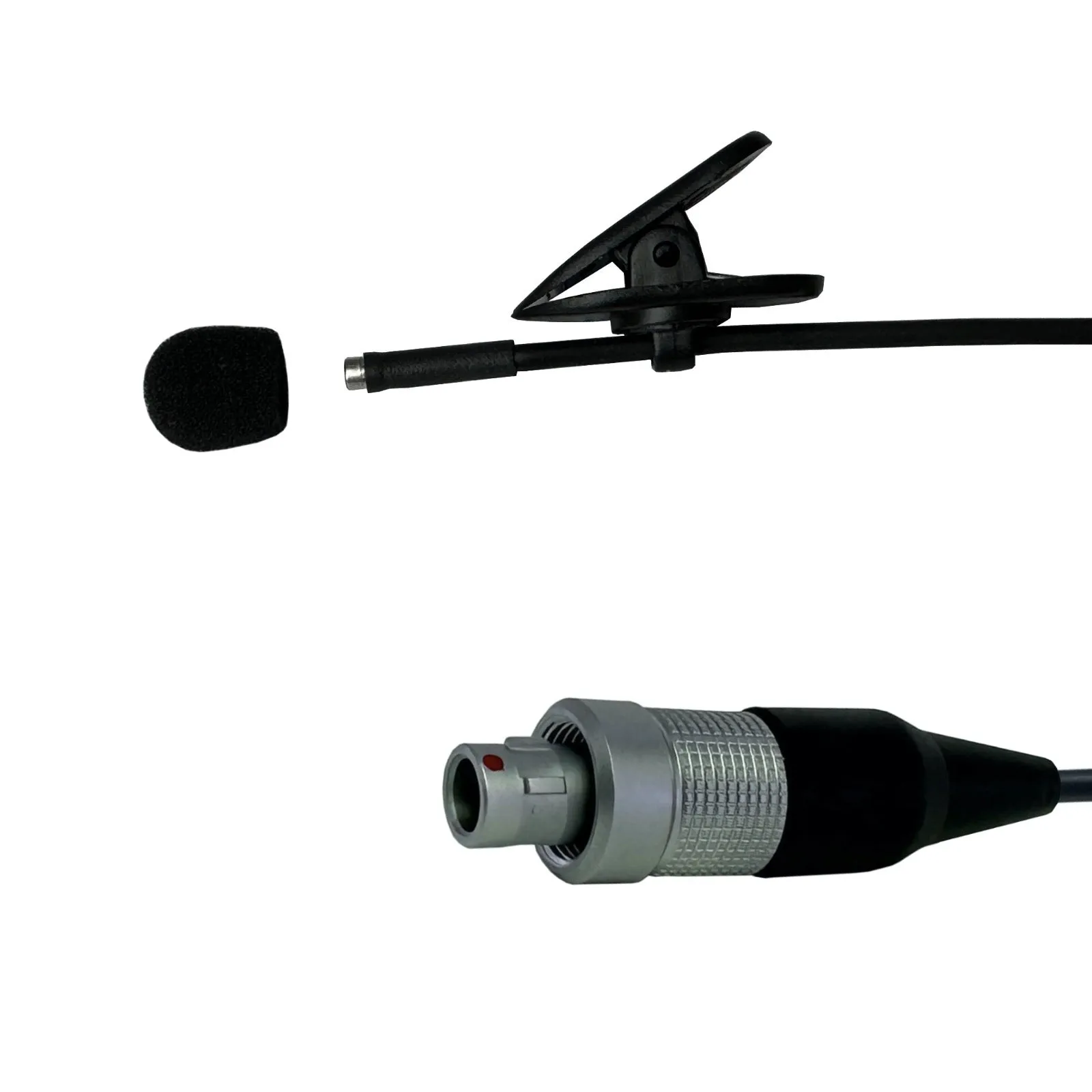 Lemo 3 Pin Lavaliere Lapel Microphone for Sennheiser / Shure / WisyCom / Zaxcom Wireless Body Pack Radio Transmitter