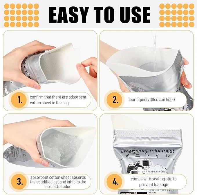 LePvo 20 Pack Disposable Urine Bags, 700ML Travel Pee Bags Unisex Urinal Bag Vomit Bag for Travel Traffic Jam Emergency Portable Car Vomit Bag Disposable Urine Bag for Men Women Kids