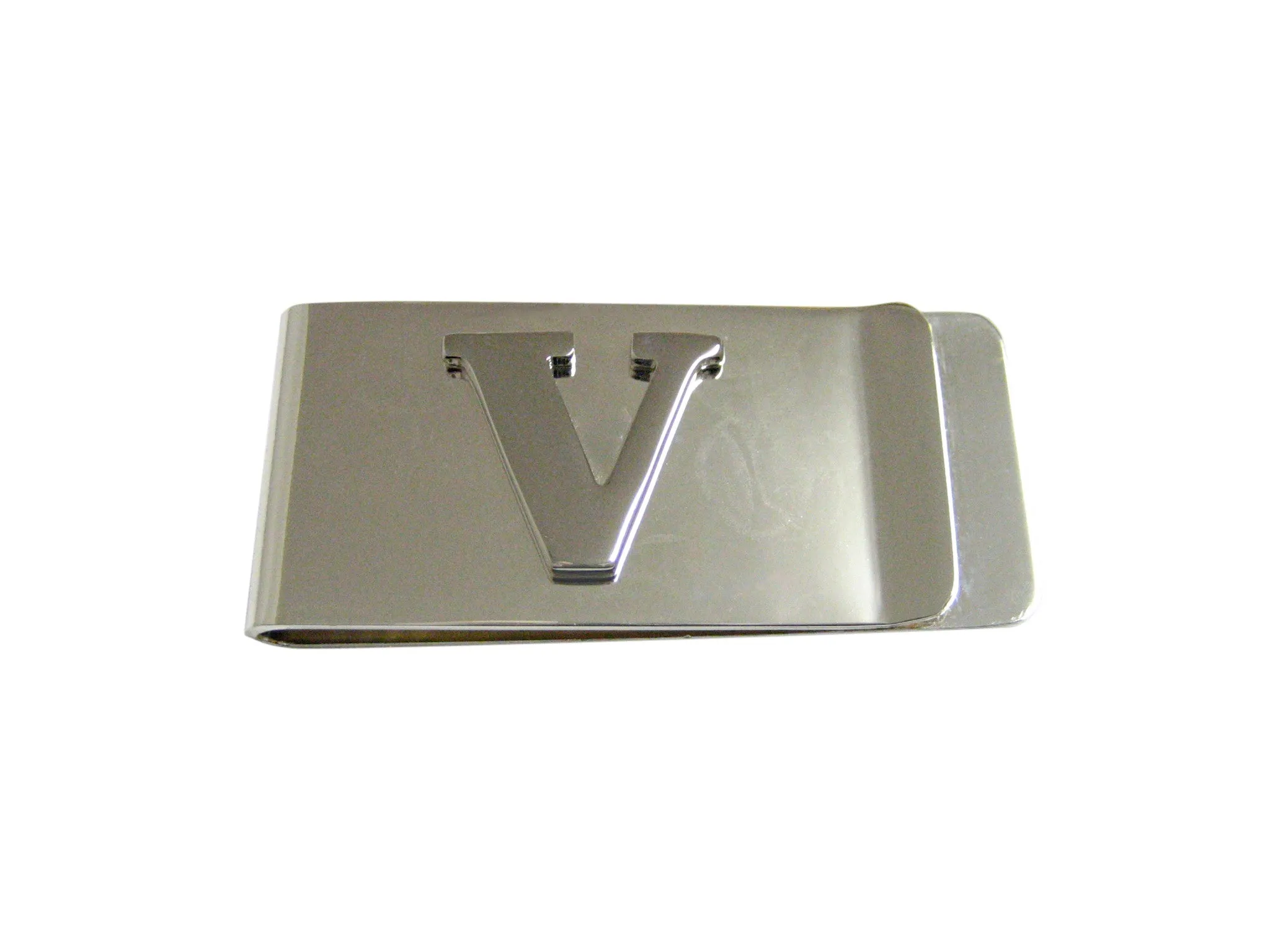 Letter V Monogram Money Clip