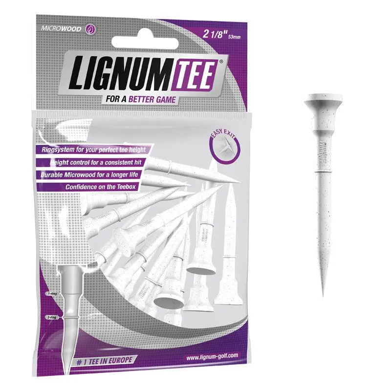 Lignum Microwood Golf Tees 2 1/8" White (16pk)