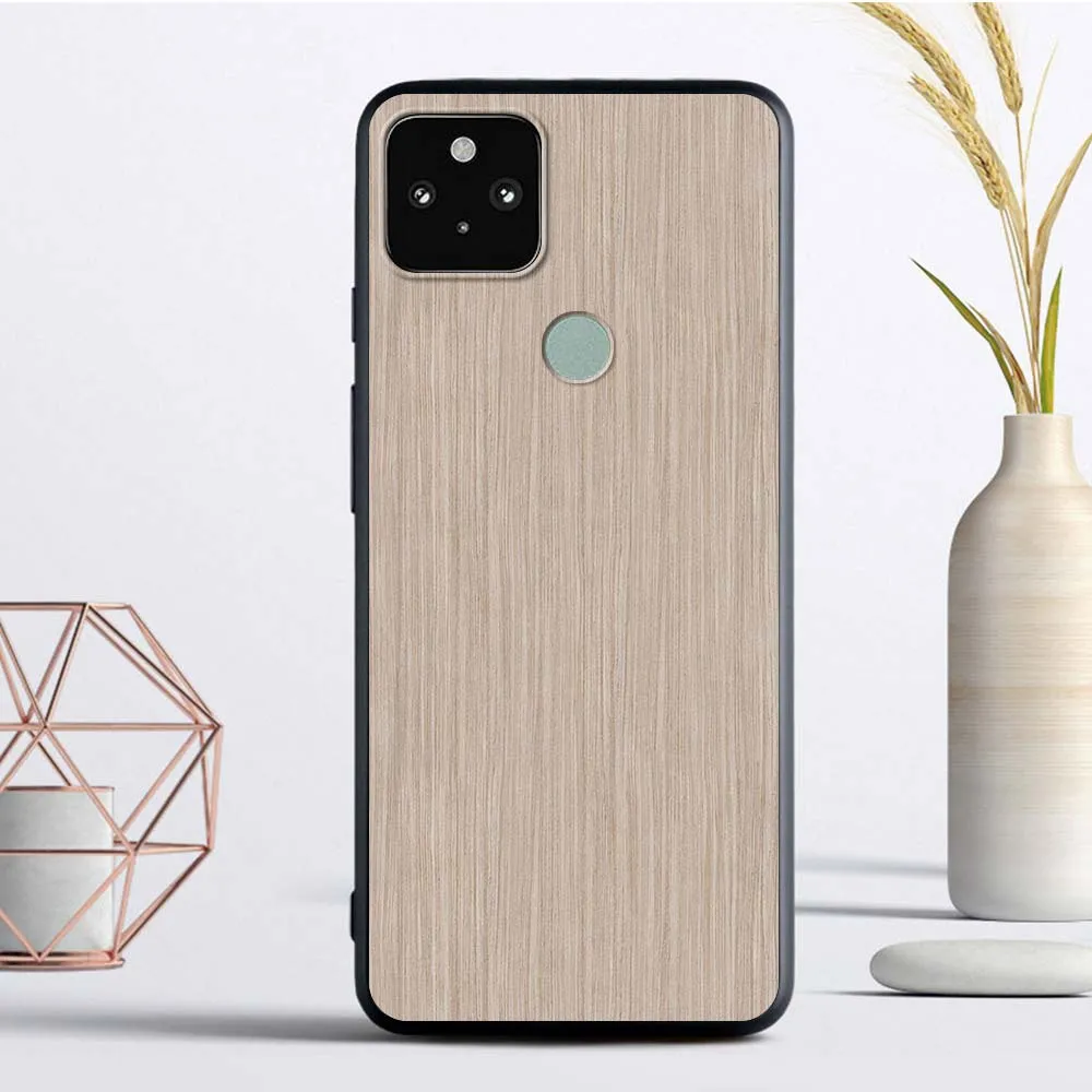 Luxury Texture Wood Silicone Google Pixel 4 XL 4A 5G 5 Soft Case