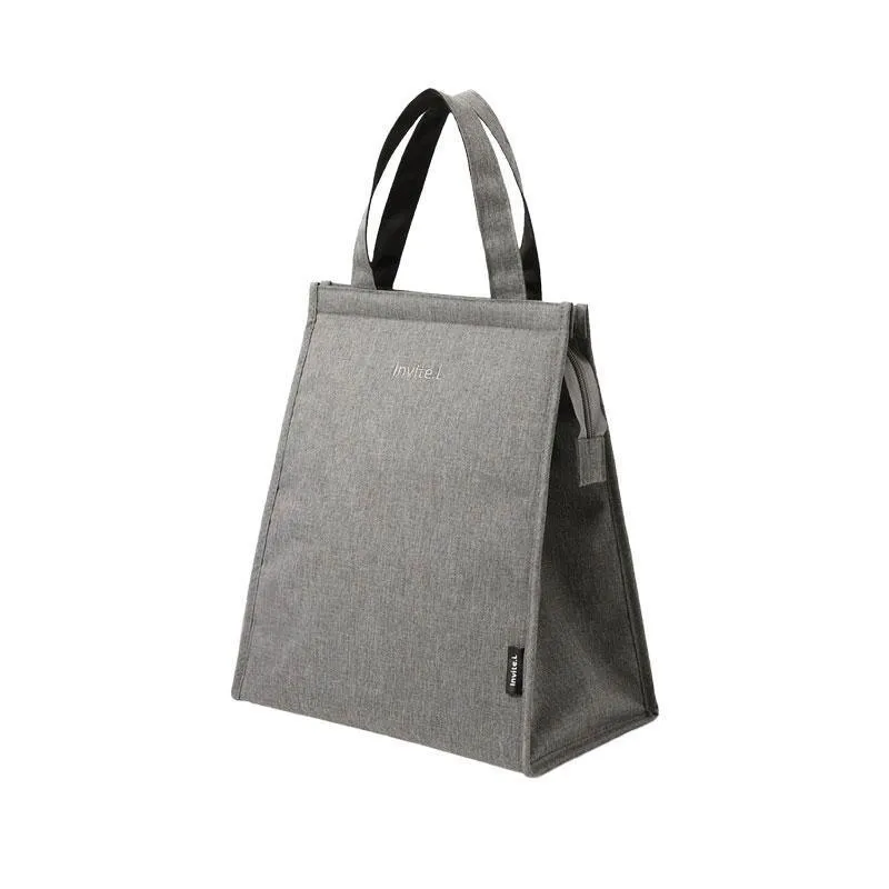 M Size Lunch Bag Thermal Insulated Box Bento Pouch Food Tote Work School Picnic
