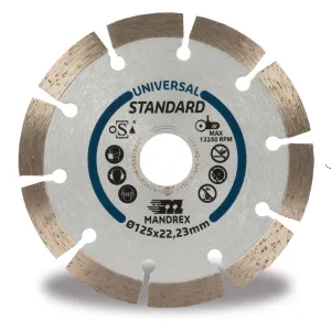 Mandrex MDZU115S Universal Standard 125mm Diamond Blade