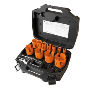 Mandrex MHSE1001A MXqs Hole Saw Kit - Electrician - TCT 6 Piece Set & Case