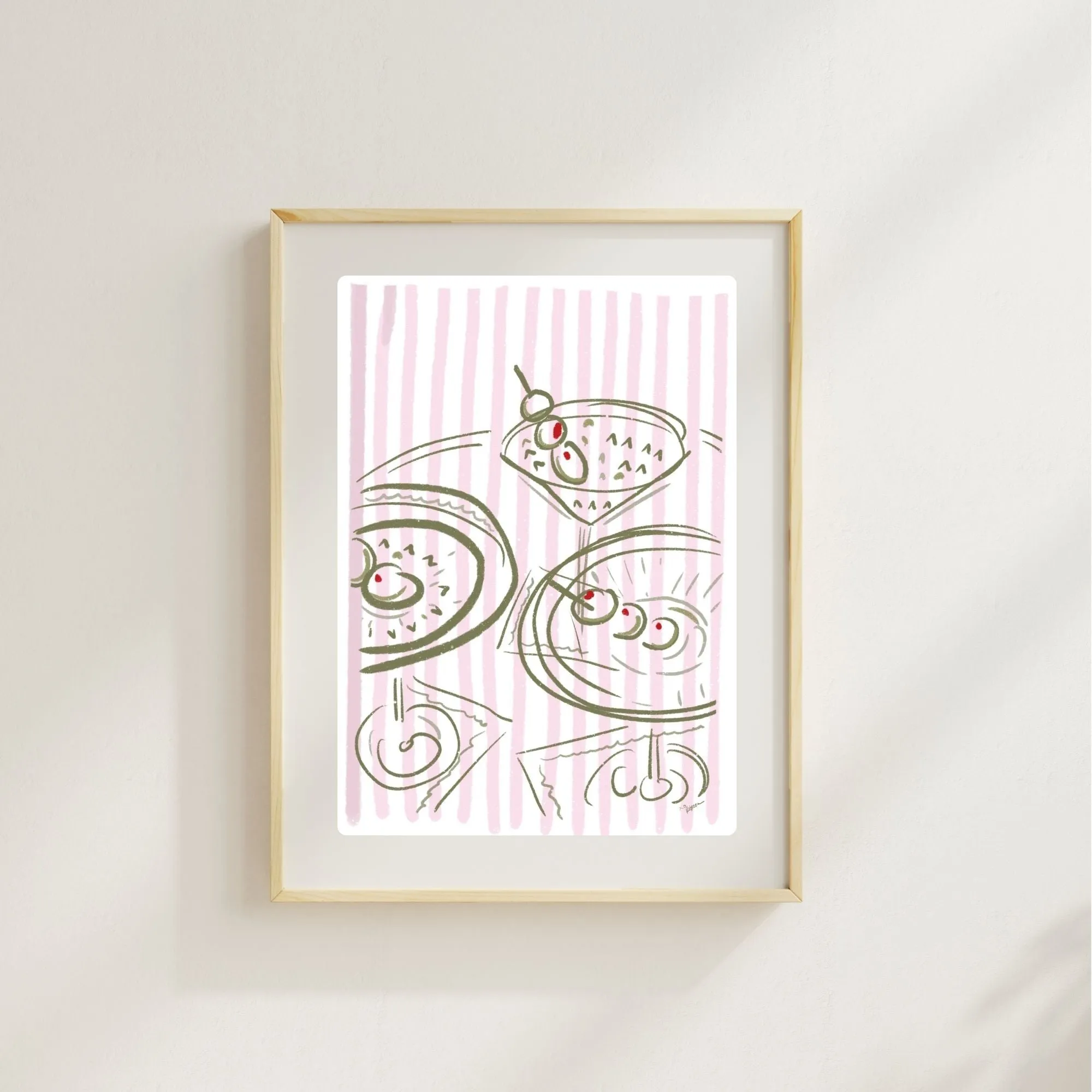 MARTINI TIME - Art Print