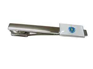 Massachusetts State Flag Square Tie Clip