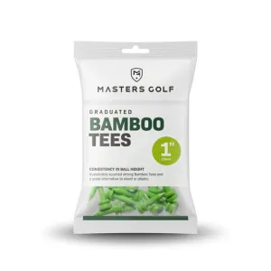 Masters 1' Bamboo Graduated Golf Tees (25 Pack)