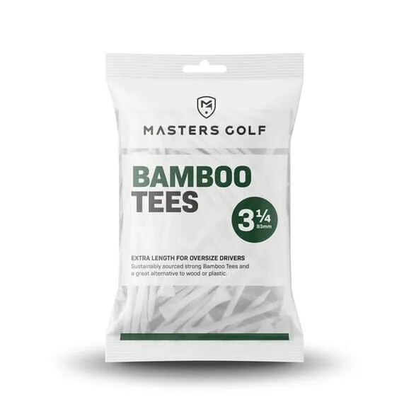 Masters 3 1/4” Bamboo Golf Tees (15 Pack)