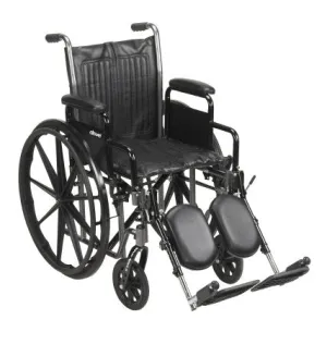 McKesson Standard Wheelchair with Swing Away Elevating Leg Rests - 41 lbs., 18" Seat Width, 300 lbs. Weight Capacity