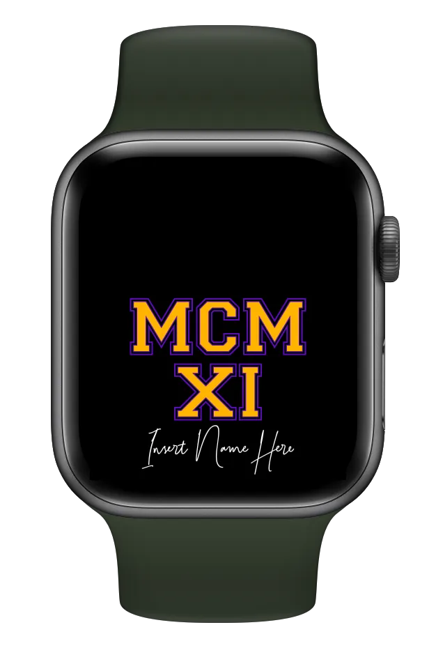 MCMXI Dawgs Edition Custom Smartwatch Wallpaper (Choose Color)