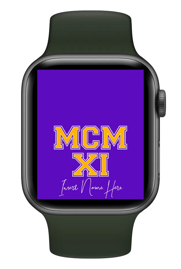 MCMXI Dawgs Edition Custom Smartwatch Wallpaper (Choose Color)
