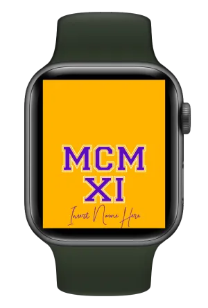 MCMXI Dawgs Edition Custom Smartwatch Wallpaper (Choose Color)